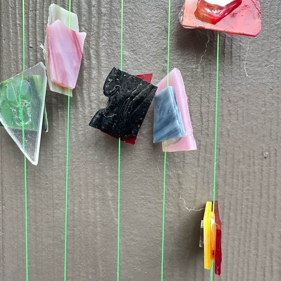 Hanging wall decor OOAK Assemblage Art Handmade Mosaic Indoor/Outdoor - Picture 13 of 15